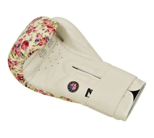 Рукавички боксерські з капою RDX FL-6 розмір 10 унцій, білі