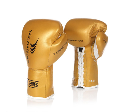Рукавички боксерські Yakimasport TIGER GOLD L розмір 10 унцій, золотисті