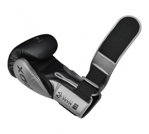 Рукавички боксерські RDX L2 Mark Pro 10 унцій, чорно-сірі