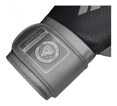 Рукавички боксерські RDX L2 Mark Pro 14 унцій, чорно-сірі