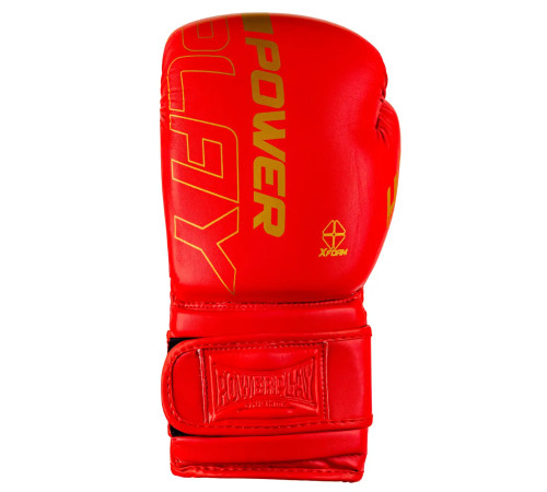 Рукавички боксерські PowerPlay 3089 Alpha розмір 10 унцій, червоно-золотисті