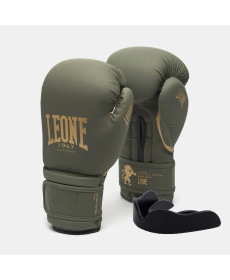 Рукавички боксерські з капою Leone GN059G MILITARY EDITION розмір 12 унцій, хакі