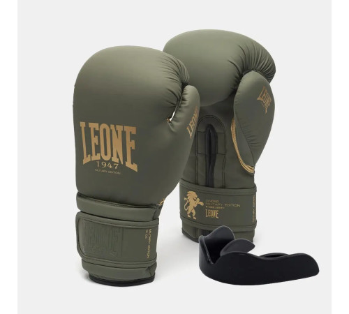 Рукавички боксерські з капою Leone GN059G MILITARY EDITION розмір 12 унцій, хакі