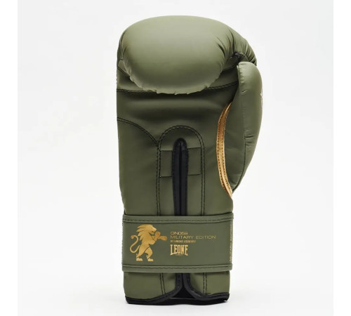 Рукавички боксерські з капою Leone GN059G MILITARY EDITION розмір 12 унцій, хакі