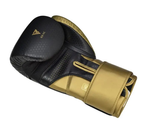 Рукавички боксерські з капою RDX MARK PRO SPARRING TRI LIRA 2 розмір 10 унцій, чорно-золотисті