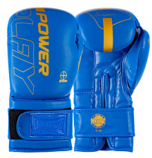 Рукавички боксерські PowerPlay 3089 Alpha розмір 10 унцій, сині