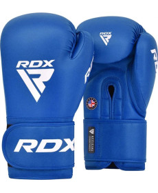 Боксерські рукавиці RDX BOXING GLOVES AS2 10 унцій, синьо-білий