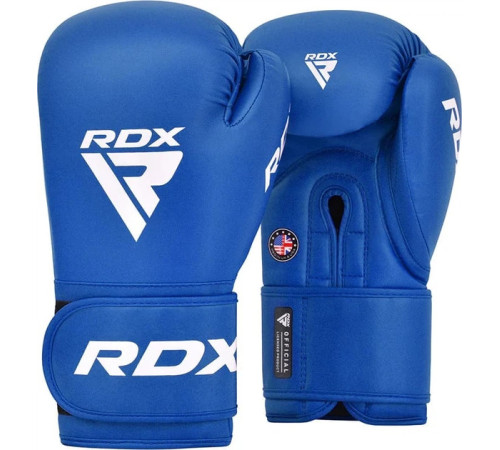 Боксерські рукавиці RDX BOXING GLOVES AS2 10 унцій, синьо-білий