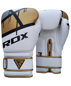 Рукавички боксерські RDX Rex Leather 14 унцій, різнокольорові