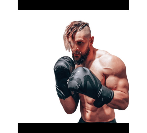 Боксерські рукавиці RDX BOXING GLOVES F15 чорний 16 унцій (BGR-F15MB)