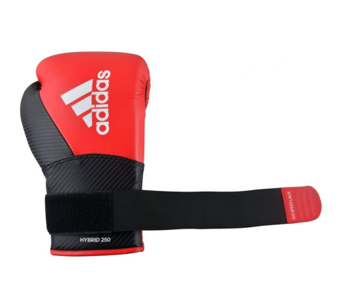 Рукавички боксерські ADIDAS Hybrid 250TG розмір 14 унцій, чорно-червоні