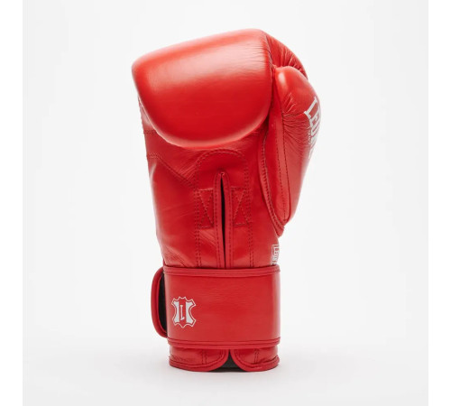 Рукавички боксерські шкіряні з бинтами Leone GN111 THE GREATEST розмір 12 унцій, червоні