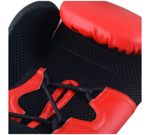 Рукавички боксерські ADIDAS Hybrid 250TG розмір 12 унцій, чорно-червоні