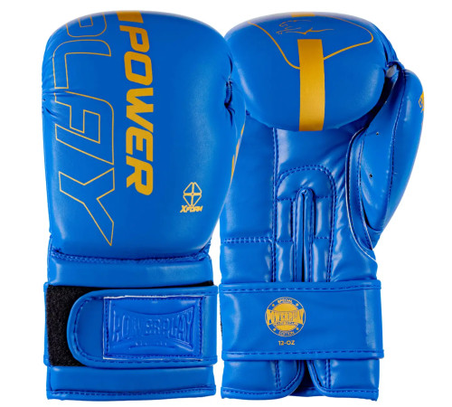 Рукавички боксерські PowerPlay 3089 Alpha розмір 12 унцій, сині