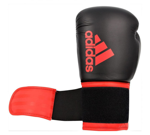 Рукавички боксерські ADIDAS Hybrid 100 розмір 10 унцій, чорно-червоні