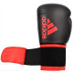 Рукавички боксерські ADIDAS Hybrid 100 розмір 10 унцій, чорно-червоні