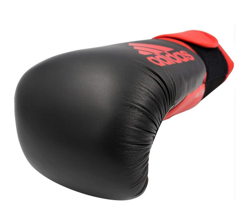Рукавички боксерські ADIDAS Hybrid 100 розмір 10 унцій, чорно-червоні