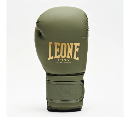 Рукавички боксерські з капою Leone GN059G MILITARY EDITION розмір 16 унцій, зелені