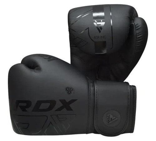 Рукавички боксерські з капою RDX F6 Kara Matte розмір 14 унцій, чорні