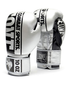 Рукавички боксерські Leone Nexplosion 10 унцій, сріблясто-чорний