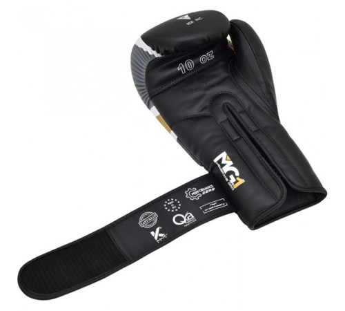 Рукавички боксерські RDX Rex Leather 10 унцій, різнокольорові