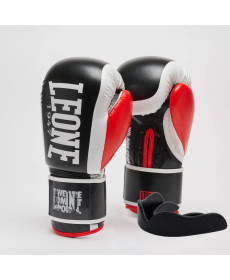 Рукавички боксерські з капою Leone GN333 LOGO WACS розмір 10 унцій, чорні