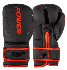 Рукавички боксерські PowerPlay 3024 Ultra Mat розмір 8 унцій, чорно-червоні