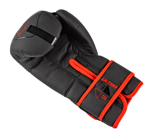 Рукавички боксерські PowerPlay 3024 Ultra Mat розмір 8 унцій, чорно-червоні