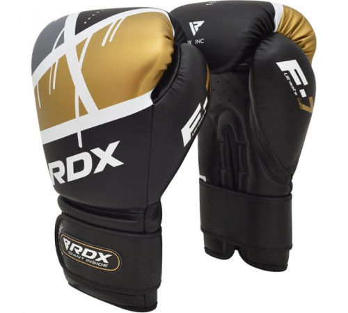 Рукавички боксерські RDX Rex Leather 12 унцій, різнокольорові