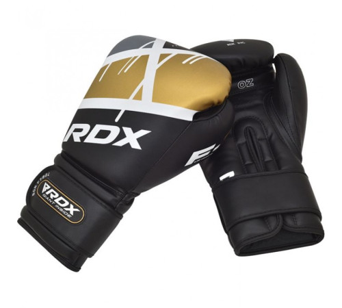 Рукавички боксерські RDX Rex Leather 12 унцій, різнокольорові