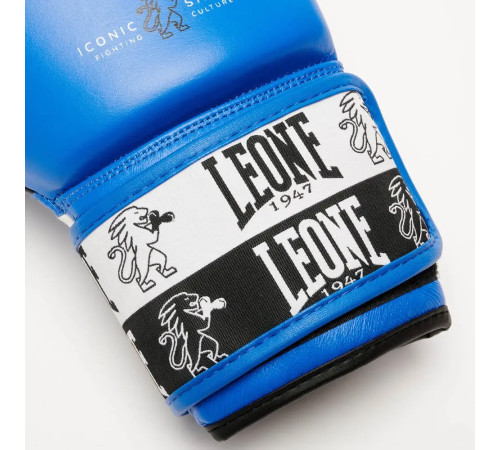 Рукавички боксерські з бинтами Leone GN208 ICONIC розмір 10 унцій, сині