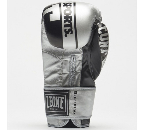 Рукавички боксерські Leone Nexplosion 14 унцій, сріблясто-чорний