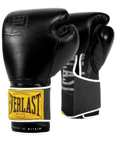 Боксерські рукавиці Everlast 1910 CLASSIC TRAINING GLOVE 16 унцій, чорні