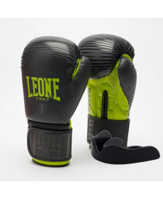 Рукавички боксерські з капою Leone GN313 WAVES розмір 12 унцій, чорні