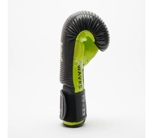 Рукавички боксерські з капою Leone GN313 WAVES розмір 12 унцій, чорні