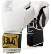 Боксерські рукавиці Everlast 1910 CLASSIC TRAINING GLOVE 14 унцій, чорно-білі