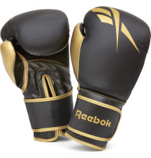 Боксерські рукавиці Reebok Boxing Gloves 14 унцій, чорно-золотисті