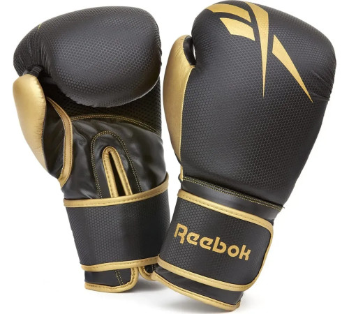 Боксерські рукавиці Reebok Boxing Gloves 14 унцій, чорно-золотисті