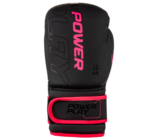 Рукавички боксерські PowerPlay 3024 Ultra Mat розмір 8 унцій, чорно-рожеві