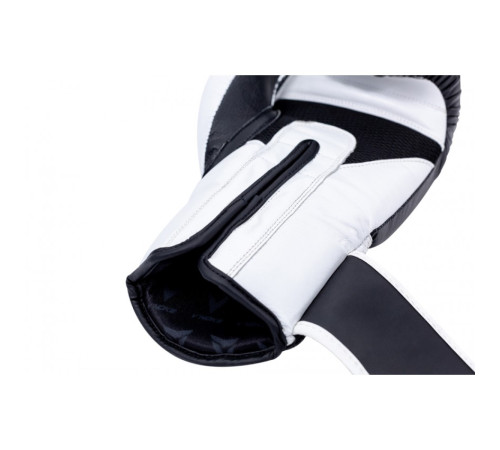 Рукавички боксерські V`Noks Aria 10 унцій, чорно-білі