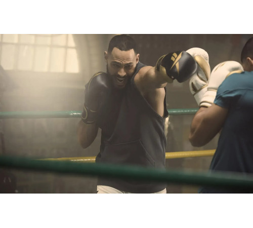 Боксерські рукавиці Reebok Boxing Gloves 12 унцій чорно-золотисті