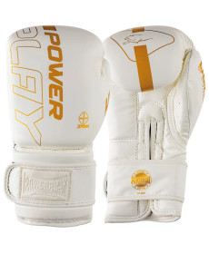 Рукавички боксерські PowerPlay 3089 Alpha розмір 10 унцій, білі