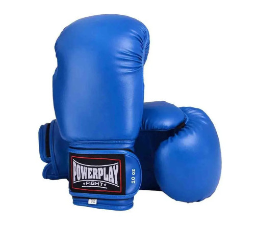 Рукавички боксерські PowerPlay 3004 Classic розміри 8 унцій, сині