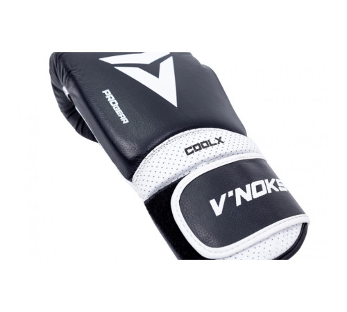 Рукавички боксерські V`Noks Aria 14 унцій, чорно-білі