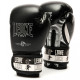 Рукавички боксерські дитячі Leone Iconic 6 унцій, чорно-сріблясті