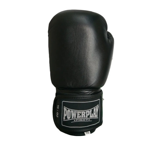 Рукавички боксерські шкіряні PowerPlay 3088 Impulse 14 унцій, чорні