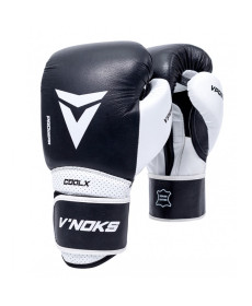 Рукавички боксерські V`Noks Aria 16 унцій, чорно-білі