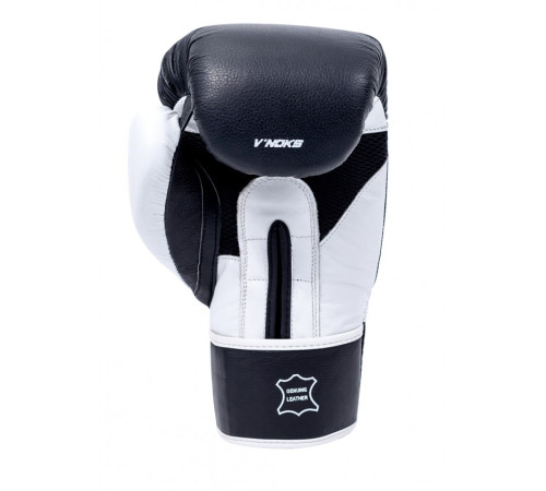 Рукавички боксерські V`Noks Aria 16 унцій, чорно-білі