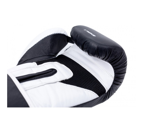 Рукавички боксерські V`Noks Aria 16 унцій, чорно-білі