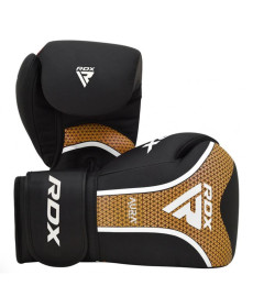 Рукавички боксерські RDX T17 Aura 12 унцій, чорно-золотисті
